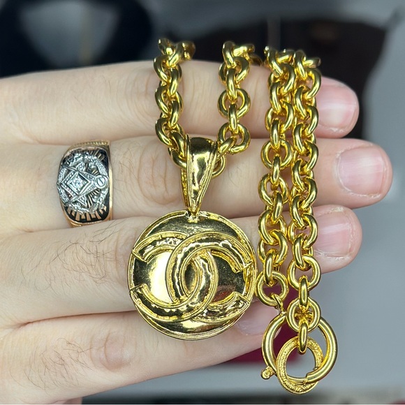 Chanel 24K Gold Plated Necklace